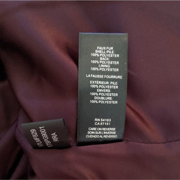 Kenneth Cole Shaggy Faux Fur Coat XS - Picture 10 of 13